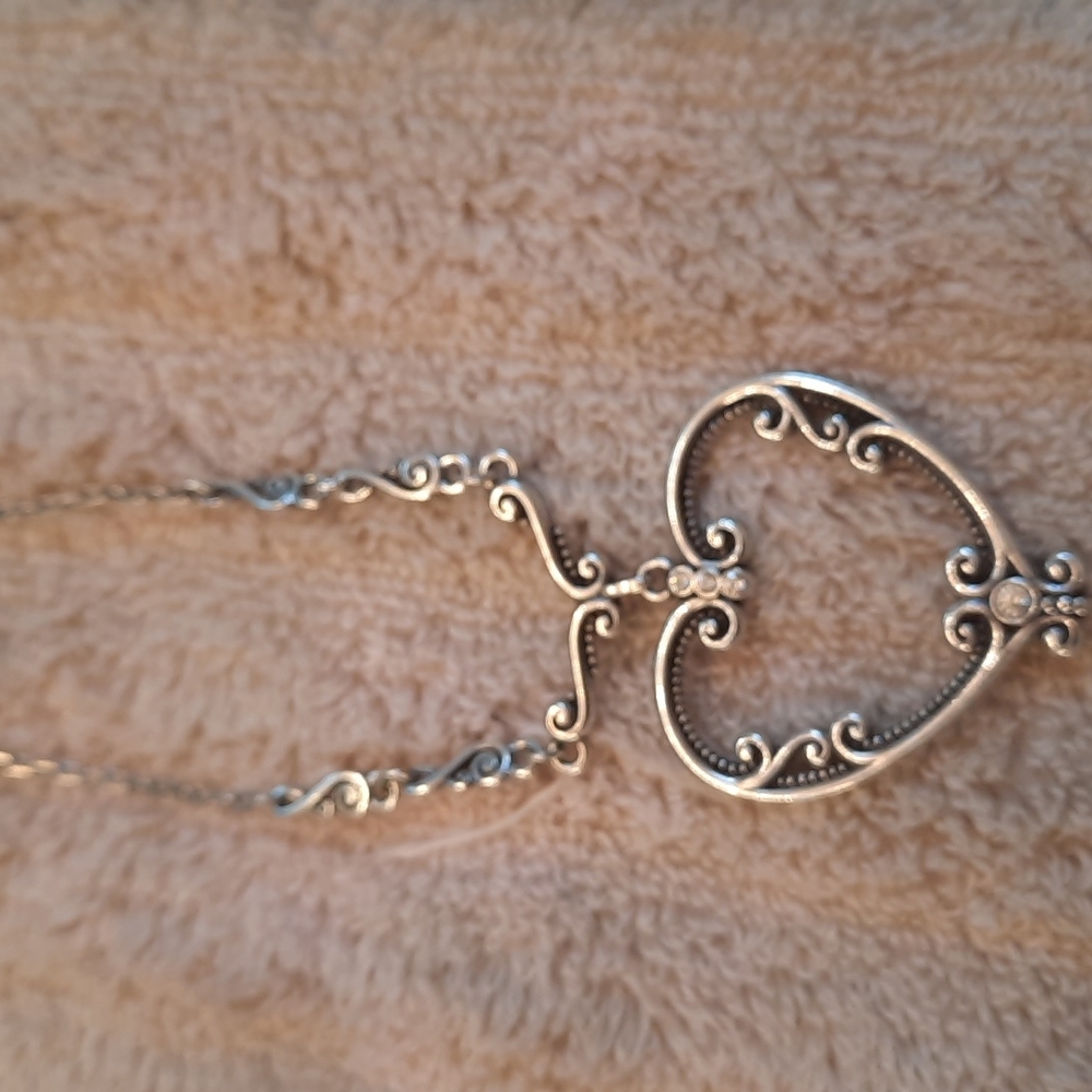 Brighton reversible pendant adjustable length necklace